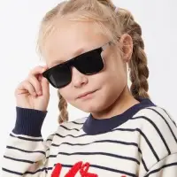 Очки солнцезащитные детские OneSun, uv 400, 13&times;12.4&times;3.9 см, линза 3.5&times;4.5 см, черные