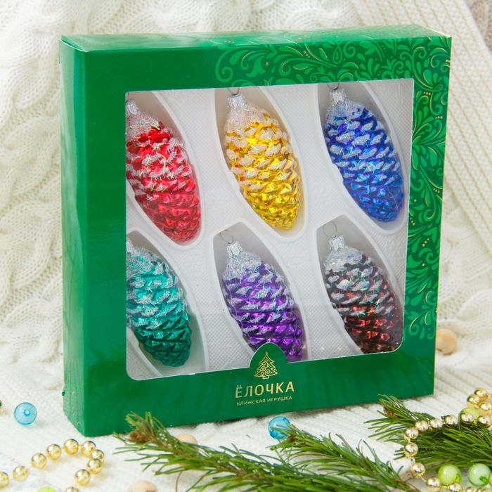 Набор Набор "Сосновый бор" (набор 6 шт) d-8 см