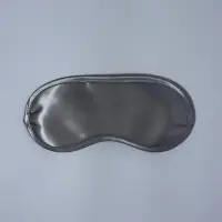 Маска для сна, сатиновая, резинка одинарная, 19×8.5 см, серая