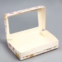 Коробки подарочная, складная, с окном «С Днем Рождения», 20×12×4 см