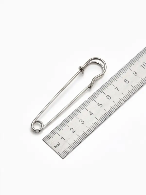 Булавка 8&times;1.5 см (набор 2 шт.), СМ-208, серебра