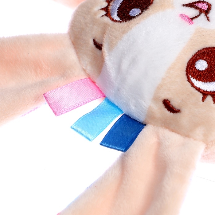 Мягкая игрушка - комфортер «Зайчик», бежевый Мягкая игрушка - комфортер «Зайчик», бежевый