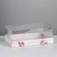 Коробка кондитерская &laquo;Just for you&raquo;, 22&times;8&times;13.5 см