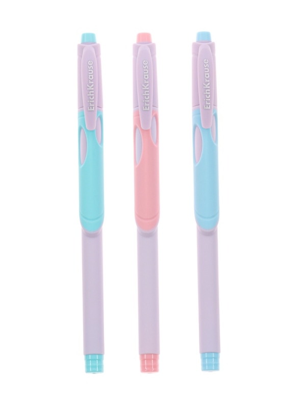 Ручка шариковая ErichKrause ErgoLine Stick&Grip Pastel, 0.5мм, первоклассника, синяя Ручка шариковая ErichKrause ErgoLine Stick&Grip Pastel, 0.5мм, первоклассника, синяя