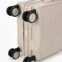 Чемодан на съёмных колёсах, 18", кодовый замок, 33&times;16&times;49 см, светло-бежевый