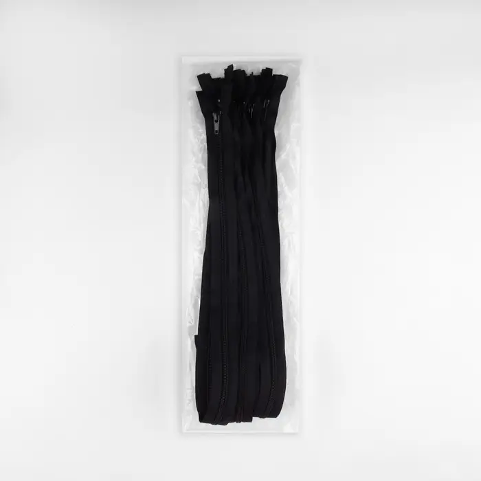 Молния «Спираль», №5, разъёмная, замок автомат, 50 см, чёрная