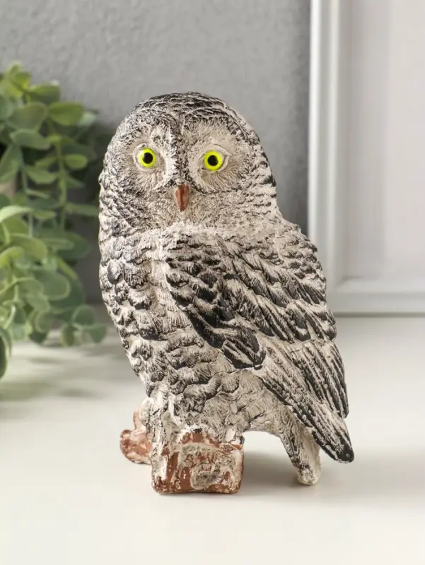 Статуэтка "Сова" высота 15 см, мультиколор