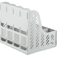 Лоток вертикальный Attache 4отделения сборный серый