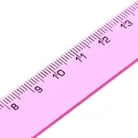 Набор пластиковых линеек Calligrata, 4 штуки (15, 20, 25 и 30 см), прозрачные, МИКС