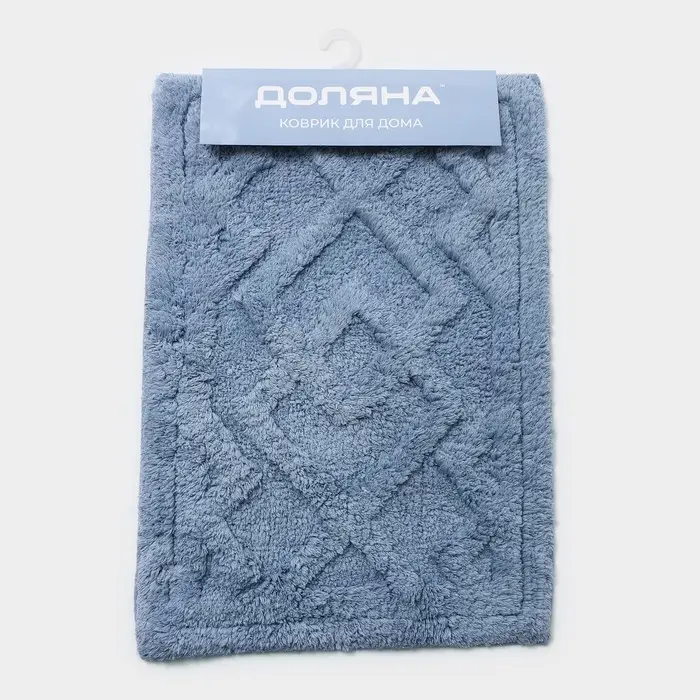Коврик для дома Доляна &laquo;Нежность&raquo;, 40&times;60 см, голубой