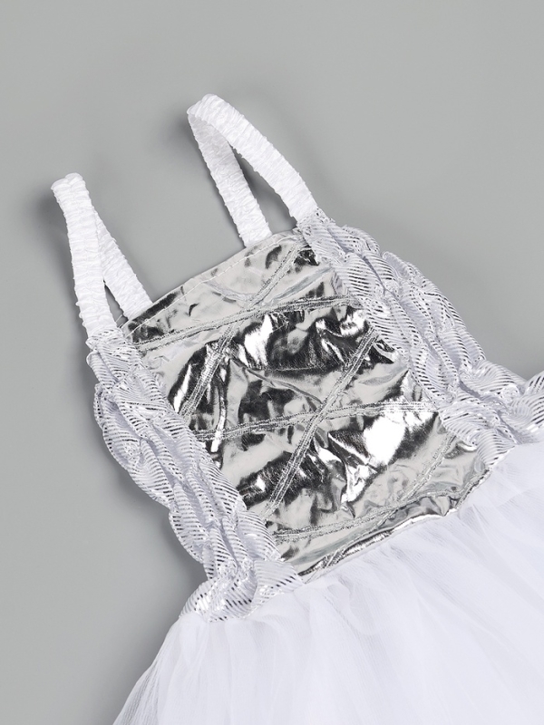 Карнавальный костюм  Карнавальный костюм "Снежная принцесса" рост 104-134 см, платье, чокер, корона, палочка