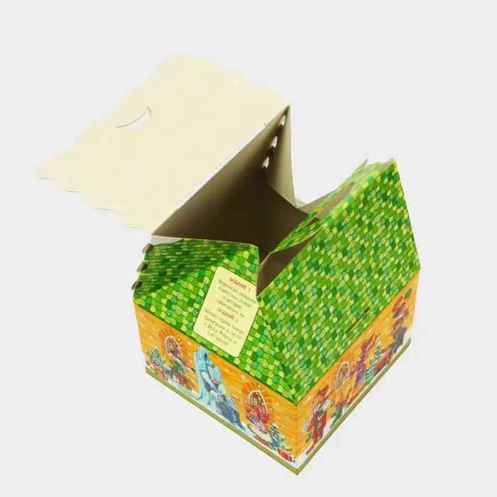 Подарочная коробка новогодняя с заданиями по мотивам известных сказок «Домик малый» 120×12 см Подарочная коробка новогодняя с заданиями по мотивам известных сказок «Домик малый» 120×12 см