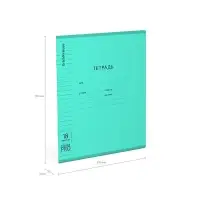 Тетрадь 18 листов, ErichKrause «Классика CoverPrо Vivid», в линейку, пластиковая обложка, блок офсет 100% белизна, бирюзовая
