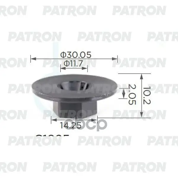 клипса пластмассовая PATRON арт. P37-0524A