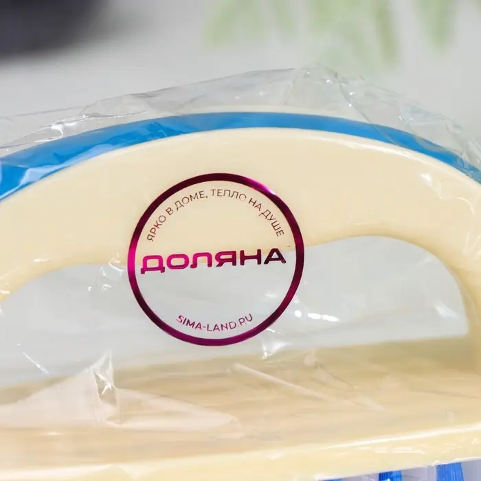 Щётка утюжок для уборки Доляна, с ручкой, пластик, хозяйственная, 17&times;6&times;8.5 см, МИКС