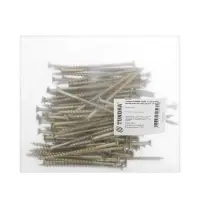 Саморез 4.2&times;89(90) мм ТУНДРА PREMIUM, потай, крупная резьба, шлиц PH, желтый цинк, 1 кг
