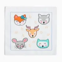 Платки носовые детские &laquo;Крошка Я. Зверята&raquo;, 21&times;21 см, набор 12 шт., хлопок 100%, МИКС