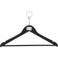 Вешалка-плечики WW_LH001-ANTI/CU3014-AB дерев,антив,кольцо,р50-52 черн