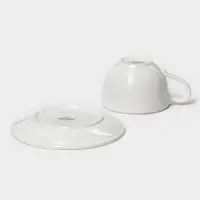 Чайная пара фарфоровая Magistro La Perle, 2 предмета: чашка 230 мл, блюдце d=15 см, цвет белый Чайная пара фарфоровая Magistro La Perle, 2 предмета: чашка 230 мл, блюдце d=15 см, цвет белый