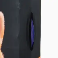 Чехол для чемодана &laquo;Корги&raquo;, 24", чёрный