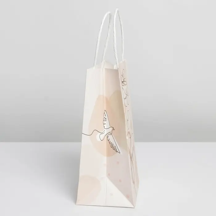 Пакет подарочный крафтовый, упаковка, «8 марта», 12 х 21 х 9 см Пакет подарочный крафтовый, упаковка, «8 марта», 12 х 21 х 9 см