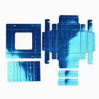 Коробка для конфет &laquo;Синие звёздочки&raquo;, 14.5&times;14.5&times;3.5 см