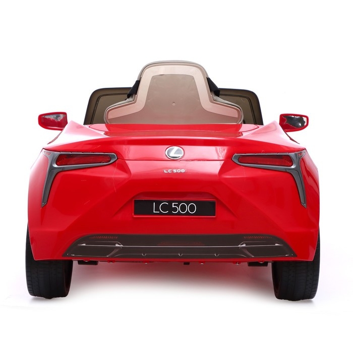 Электромобиль LEXUS LC500, EVA колёса, кожаное сидение, цвет красный Электромобиль LEXUS LC500, EVA колёса, кожаное сидение, цвет красный