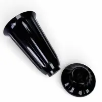 Ваза для цветов, 17 л, d=29 см, h=52 см, пластиковая, чёрная