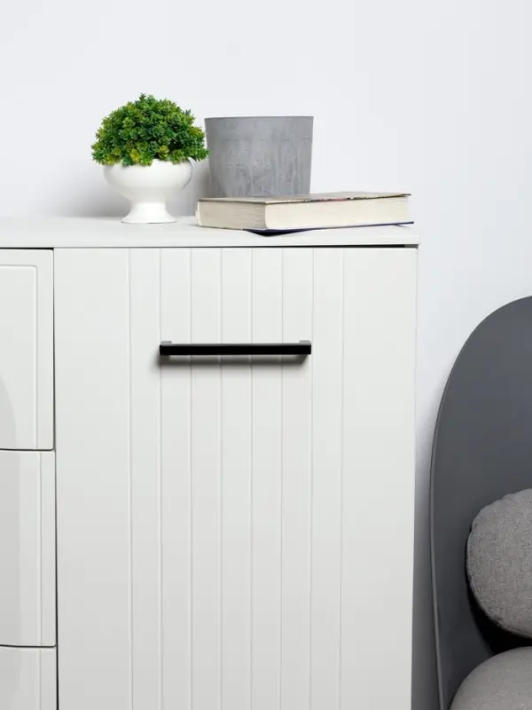 Ручка-скоба CAPPIO SQUARE RSC008, нержавеющая сталь, м/о 160 мм, цвет черный