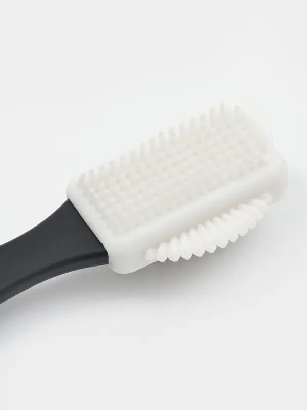 Щётка для обуви тройная: замша, нубук, велюр, 15&times;4 см, чёрная