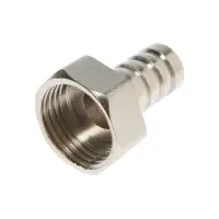 Штуцер ZEIN, 1/2" х 12 мм, внутренняя резьба, никелированная латунь, фасовка 100 шт.