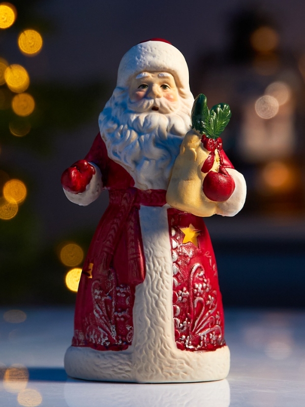 Светодиодная фигура Светодиодная фигура "Дед Мороз" 13.2х7.1х6, 1 LED, LR44x3(в компл.), Т/БЕЛЫЙ