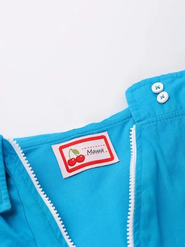 Нашивка именная &laquo;Вишенки&raquo;, 5.5&times;3.2 см, 10 шт., красная