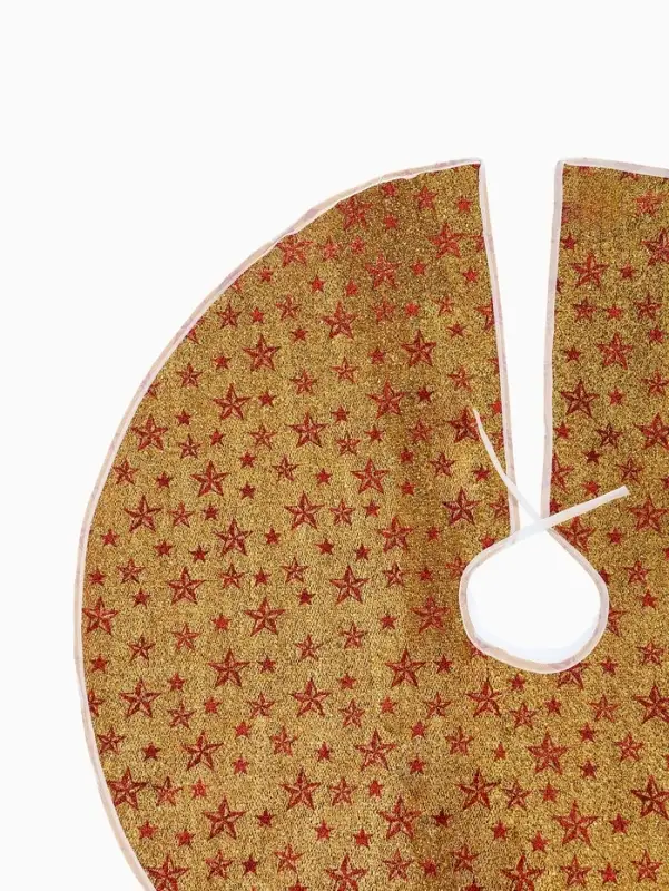 Коврик под ёлку &laquo;Сияние звёзд&raquo; d=86 см, золотистый