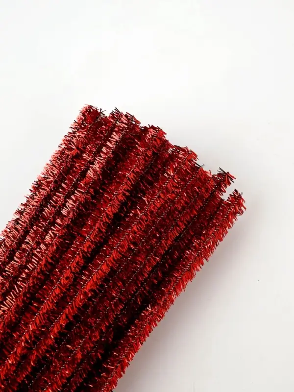 Синельная проволока &laquo;Блеск&raquo;, набор 50 шт., красная, 30 см