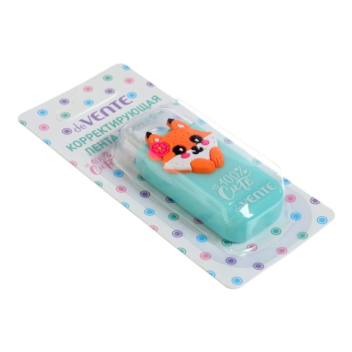 Корректирующая лента 5 мм х 6 м, deVENTE 100% Cute. Fox фронт аппликатор, в блистере