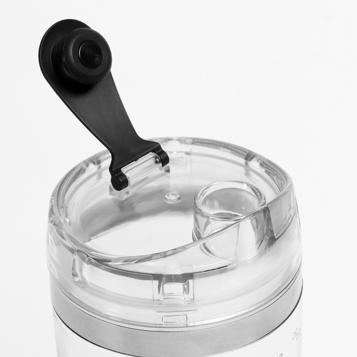 Шейкер спортивный для коктейлей и протеина, электрический, 600 мл, 23 х 8.5 х 6 см, 800 мАч 107894 Шейкер спортивный для коктейлей и протеина, электрический, 600 мл, 23 х 8.5 х 6 см, 800 мАч 107894