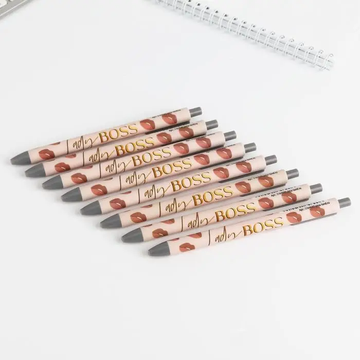 Ручка шариковая, синяя паста, 0.7 мм, автоматическая, софт-тач Boss Ручка шариковая, синяя паста, 0.7 мм, автоматическая, софт-тач Boss