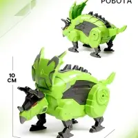 Робот-динозавр &laquo;Хасмозавр&raquo;, трансформируется в яйцо, цвет зелёный