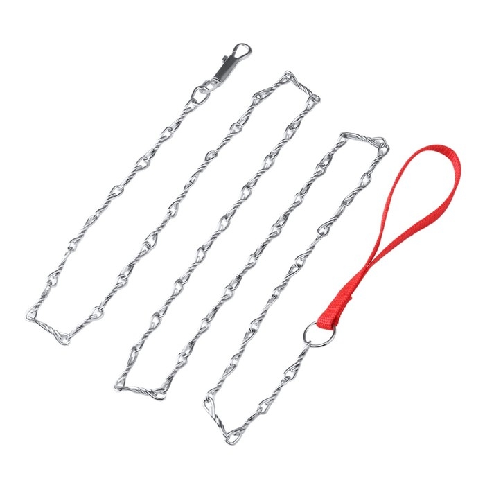 Поводок металлический витой с нейлоновой ручкой, 180 см х 2 мм Поводок металлический витой с нейлоновой ручкой, 180 см х 2 мм