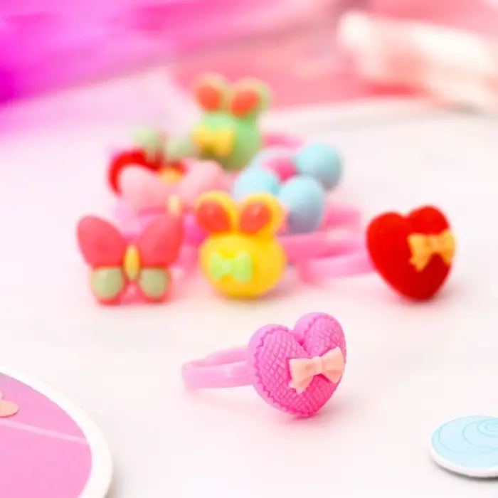 Кольцо детское Выбражулька «Ассорти бантиков», форма МИКС, МИКС Кольцо детское Выбражулька «Ассорти бантиков», форма МИКС, МИКС