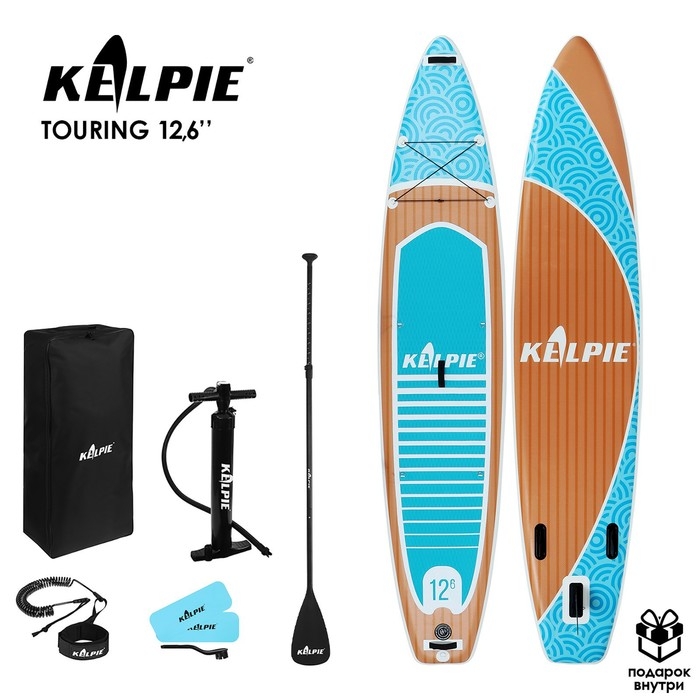 SUP доска надувная TOURING KELPIE 12.6 SUP доска надувная TOURING KELPIE 12.6", 383х80х15 см