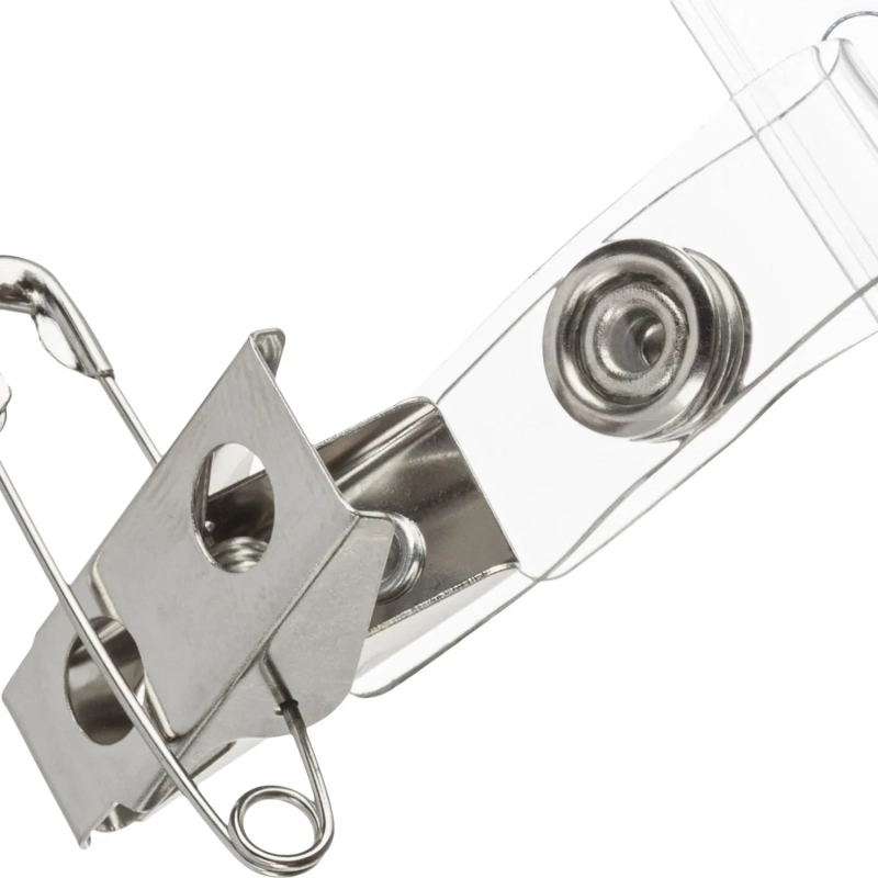 Бейдж Attache 120х87мм (113х70мм) гориз.,металл зажим, булавка 10шт/уп