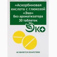 Аскорбиновая кислота с глюкозой Экотекс, 30 таблеток по 0.1 г