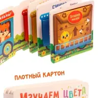 Книга - сортер &laquo;Изучаем цвета&raquo;, 18 фигурок
