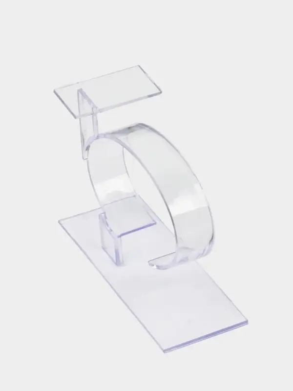 Подставка для часов/браслетов, с ценникодержателем, 3.5×8.5×6 см, оргстекло 2 мм Подставка для часов/браслетов, с ценникодержателем, 3.5×8.5×6 см, оргстекло 2 мм