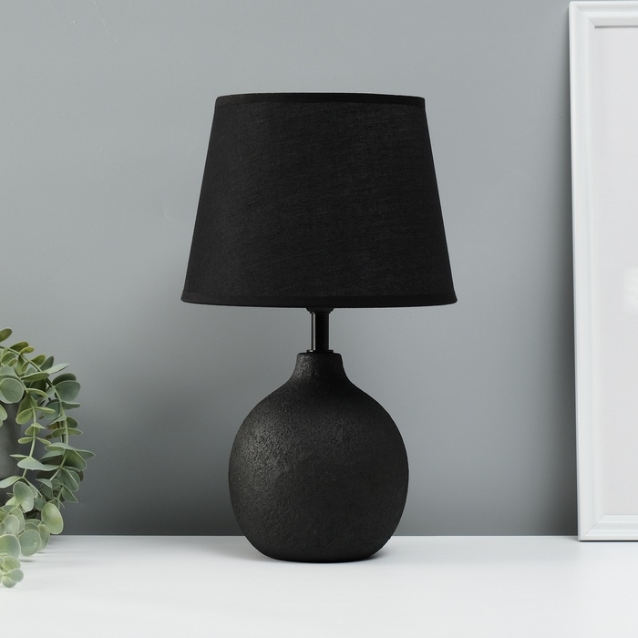 Лампа настольная Лампа настольная "Тезис" 1х40Вт Е14 черный 20х20х32см