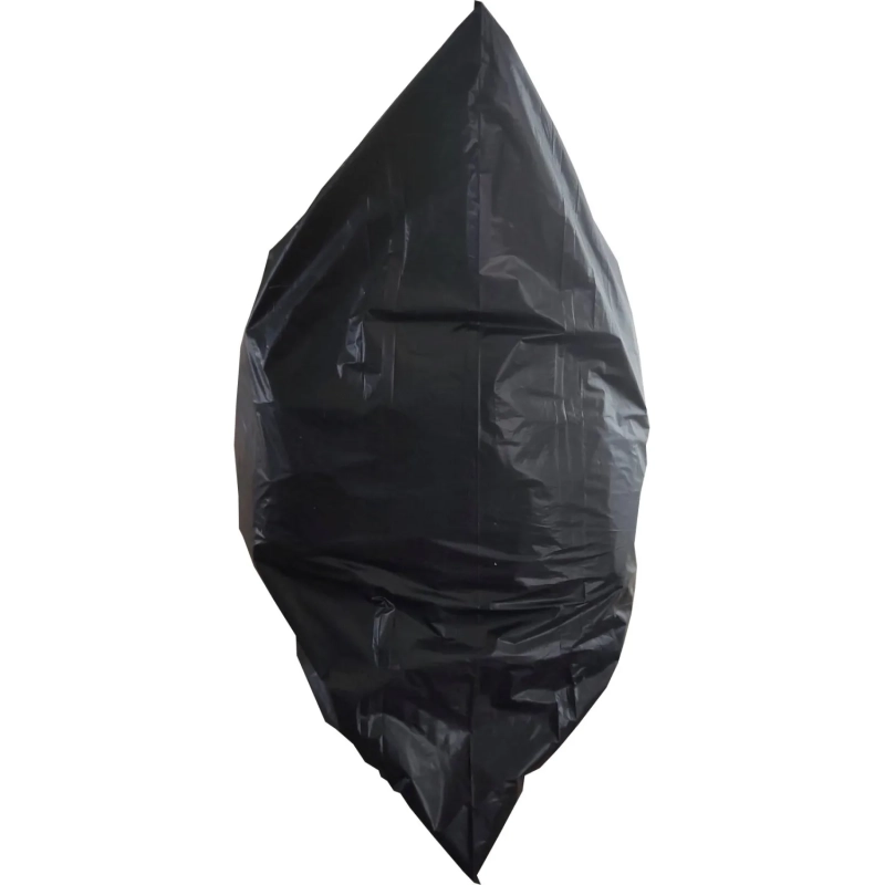 Мешки для мусора ПВД 40л 30мкм 20шт/рул черные 55х70см Luscan с завязками