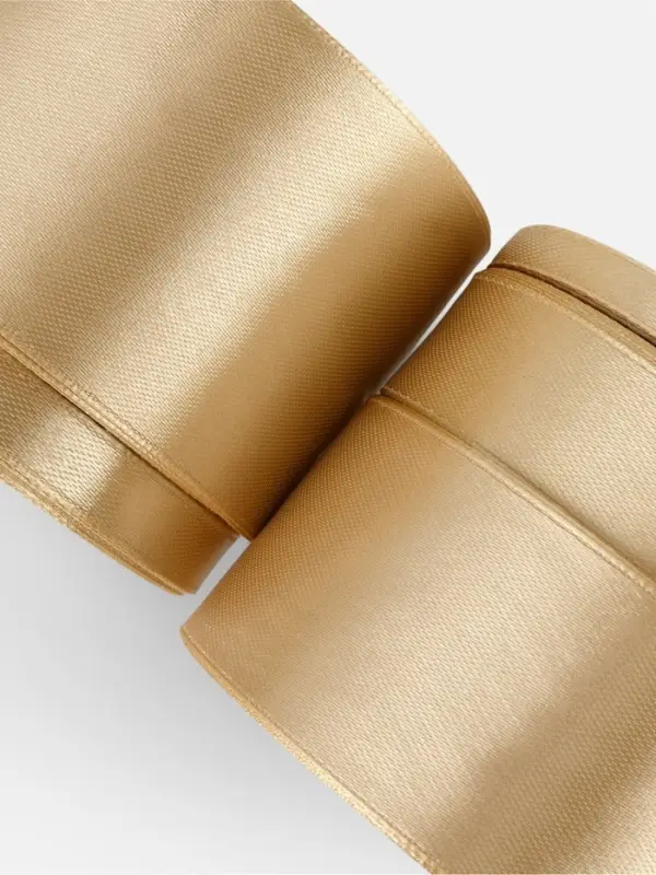 Атласная лента, набор 5 шт., 6/10/20/40/50 мм, 23&plusmn;1 м, бежевая №105