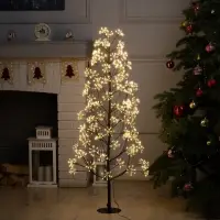 Светодиодный куст &laquo;Ель&raquo; 1.2 м, 900 LED, 31 В, свечение тёплое белое